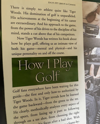 Tiger Woods 'How I Play Golf' Book RSV