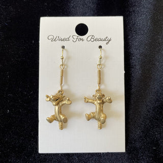 Tigger! earrings, gold tone RSV