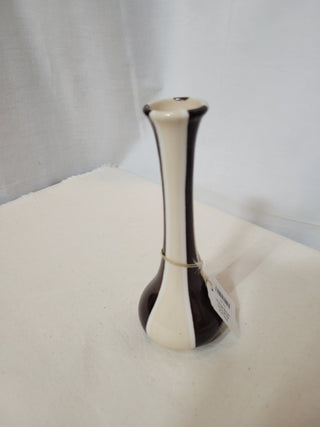 Vintage Brown Tan & White Bud Vase RCD|82846