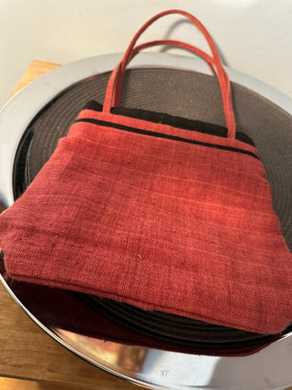 Handbag Hemp Black-Red MTS|86261