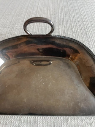 Vintage silver plate crumb tray