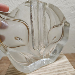 Vintage Walther Frosted Glass Calla Lily Bud Vase (BRI)|45576