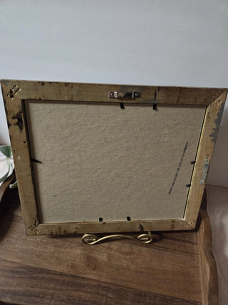 Vtg Gold Frame w/ Audrey Hepburn Smoking- RSV