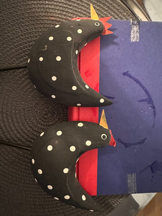 Chicken Wood Wall Hooks set 2 MTS|137215