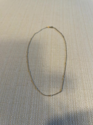 Vintage sterling silver 925 chain with silver beads