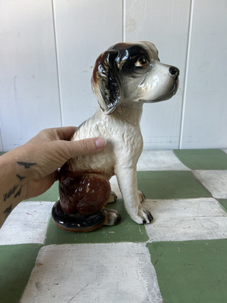 Vintage MCM Ceramic Dog Figurine F&M|88130