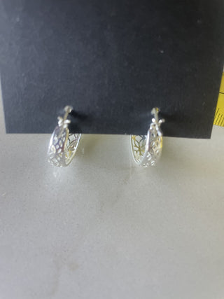 Silver Earings Hoops-RSV|78302