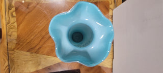 Hand Blown Blue Vase Rcd