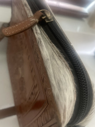 Vtg. Lather Crossbody Purse-RSV|94485
