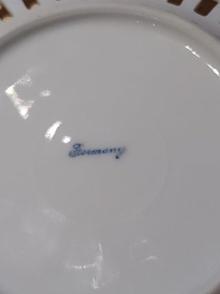Vtg Dish German Couple Reticulated RSV|65562