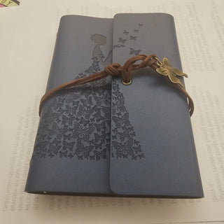 Light blue junk journal faux leather