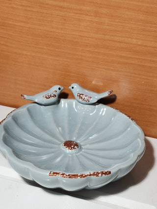 Ceramic bird trinket tray RCD
