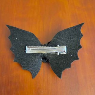 Frankenstein & Bride Leather Bow Clip