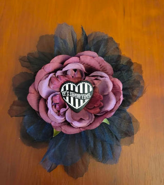 Beetlejuice "Showtime" Flower Hair Clip