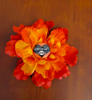 SF Giants Handmade Hair Flower Clip