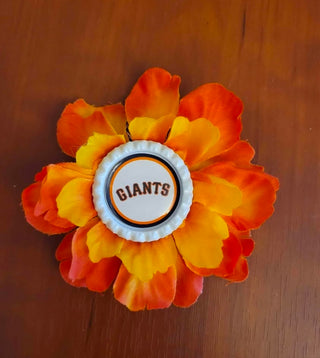SF Giants Handmade Hair Flower Clip