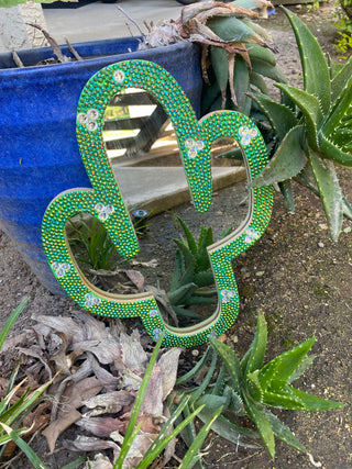 Bedazzled Cactus Mirror