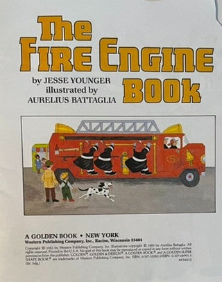 Vintage 1982 The Fire Engine Book RSV