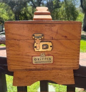 1950 Griffin Shinemaster Wooden Shoe Shine Box 1 RCD|65022