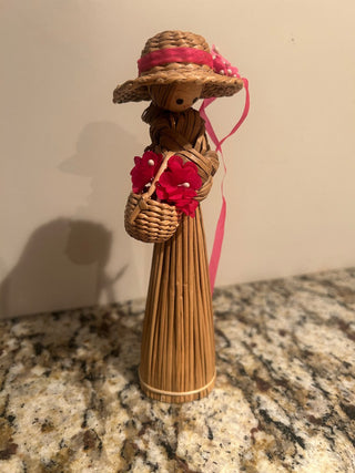 Vintage Korean Broom Straw Doll    MTS