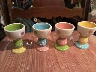 Set of 4 footed egg cups #62 VV MTS|67497