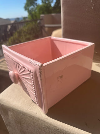 Ceramic Drawer - Indoor/outdoor decor pink 8"x8" RCD