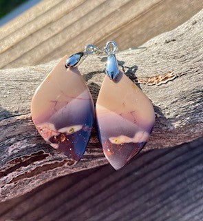 Natural Mookaite Jasper Earrings RCD|41875