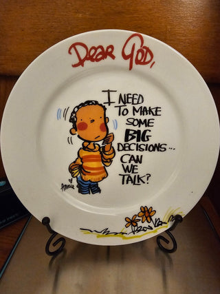 "Dear God" Plate