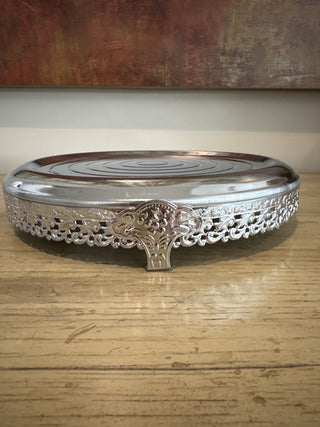AJ - Silver Cake Plate MTS|95657