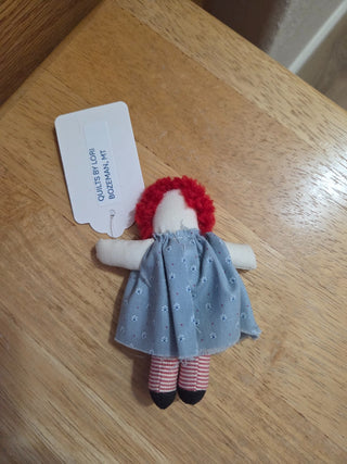 Vintage Mini Raggedy Ann Doll, 4" RCD|132526