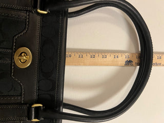 Vintage Coach Hampton signature black tote RSV|103647