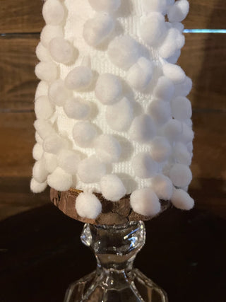 Handmade White Pom-Pom Christmas Tree~MTS|138684