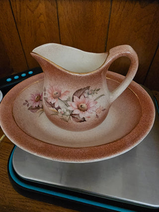 Vintage Wash Basin & Pitcher Small