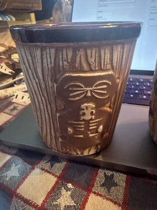 Vintage Harvey's Lake Tahoe Rum Bucket Tiki Mug Ceramic Barware Polynesian Casino #47 VV MTS