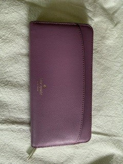 Kate Spade lavendar zip around wallet