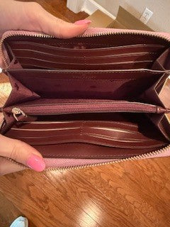 Kate Spade lavendar zip around wallet
