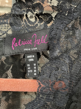 Patricia Field Blk Lace Dress Sz 10 RSV|67848