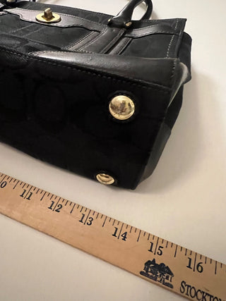 Vintage Coach Hampton signature black tote RSV|103648