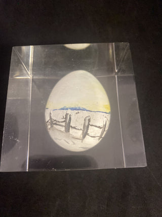 Painted egg in resi  by Kisber Canada RCD