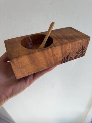KOA Acacia Wood Salt Cellar
