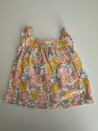 12M - Yellow and Pink Cirtus Top - RSV|83169