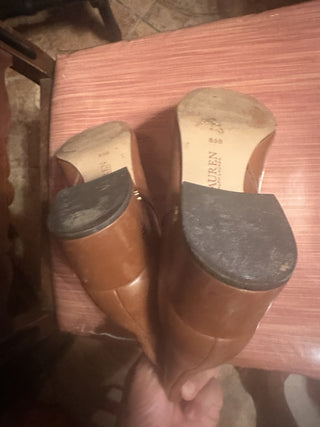 Lauren Ralph Lauren Wellford Booties Tan #63 VV MTS|110680