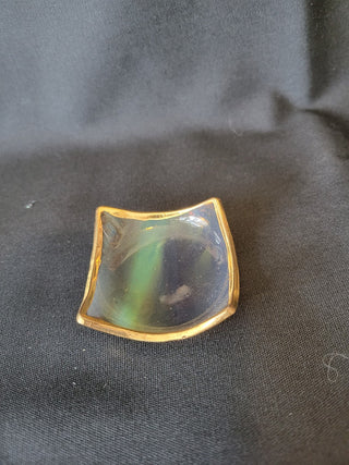 2" Stained Glass w/Gold Trim Trinket Dish RCD|61433