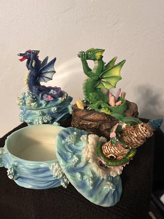 Dragon Trinket Box Blue MTS|68066