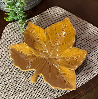 Pottery Barn Gold Leaf 10" RSV|127756