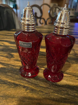 Godinger Dublin Red Crystal Salt and Pepper Shakers (Set of 2)  RSV|125197