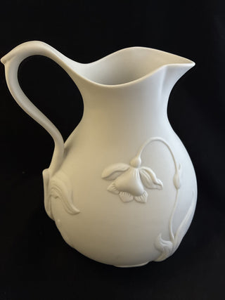 1993 vintage MMA porcelain floral pitcher RCD