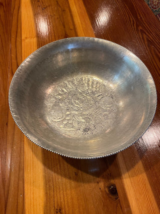 VNTG Aluminum Bowl/ Flower Forged~MTS|114652