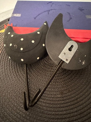 Chicken Wood Wall Hooks set 2 MTS|137217