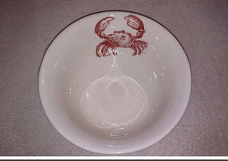 Sketch Red Crab Maxcera 9.5" X 4.25" Serving Bowl Ocean Sea Beach #63 VV MTS|111689